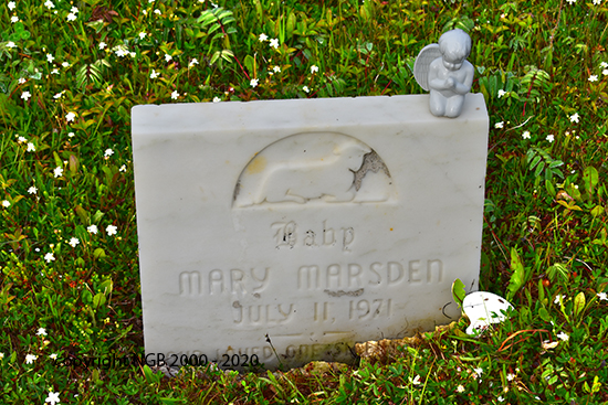 Baby Mary Marsden