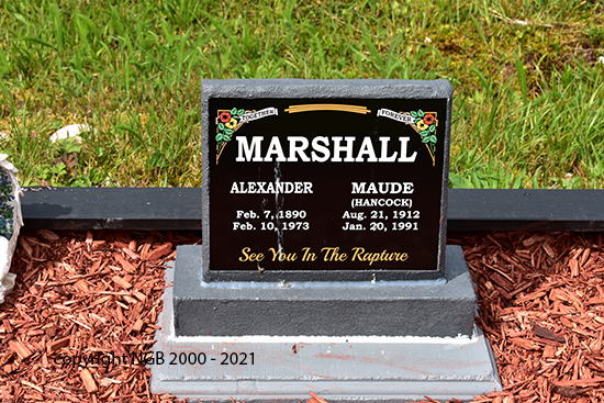 Alexander & Maude Marshall