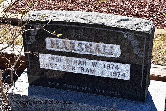 Bertram J. & Dinah W. Marshall