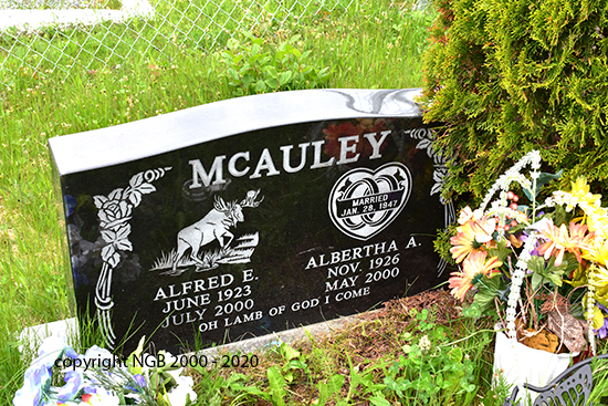 Alfred E, & Albertha A. McAuley
