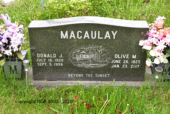 Donald J. & Olive M. McAuley