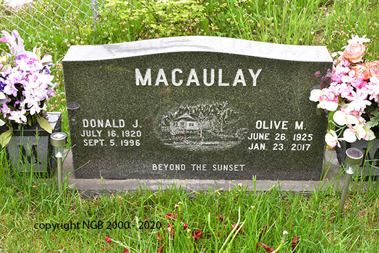 Donald J. & Olive M. McAuley