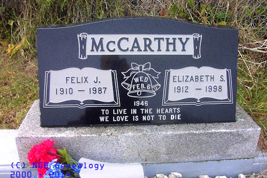 Felix J. & Elizabeth S. McCarthy