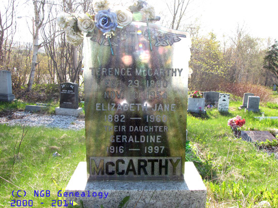 Terrence, Elizabeth and Geraldine McCarthy