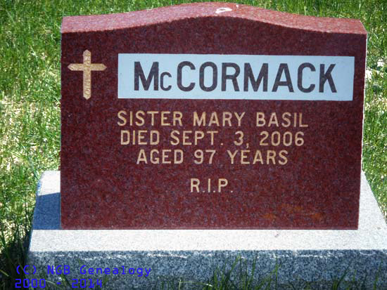 Sr. Mary Basil McCormak