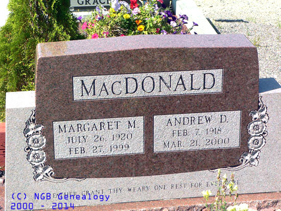 Margaret M. and Andrew D. McDonald
