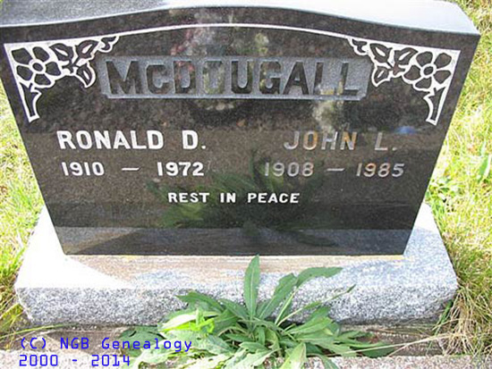 Ronald D. & John L. McDougall