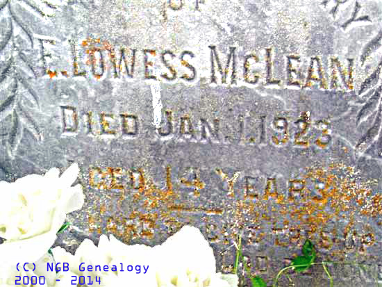 
	   E. Lowess McLean
