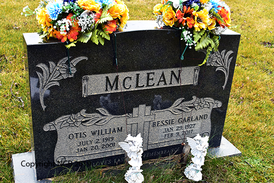 Otis William & Bessie Garland McLean