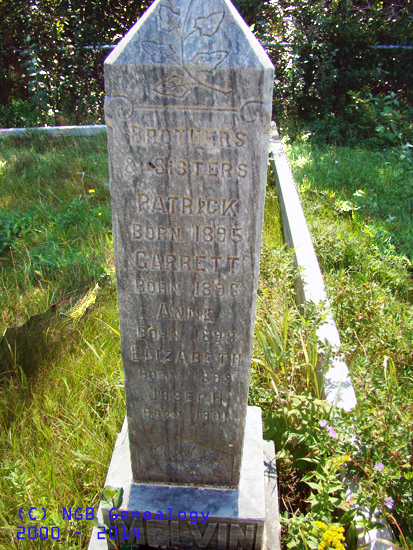 Patrick, Garrett, Annie, Elizabeth, and Joseph Melvin