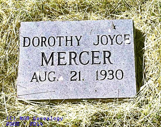 Dorothy Joyce Elaine Mercer