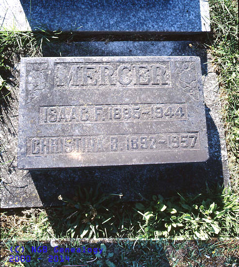 Isaac F. & Christina B. Mercer