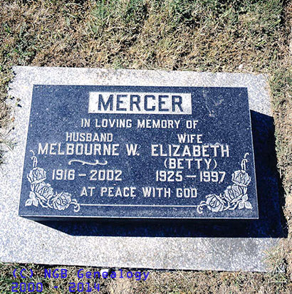 Melbourne W. & Elizabeth (Betty) Mercer
