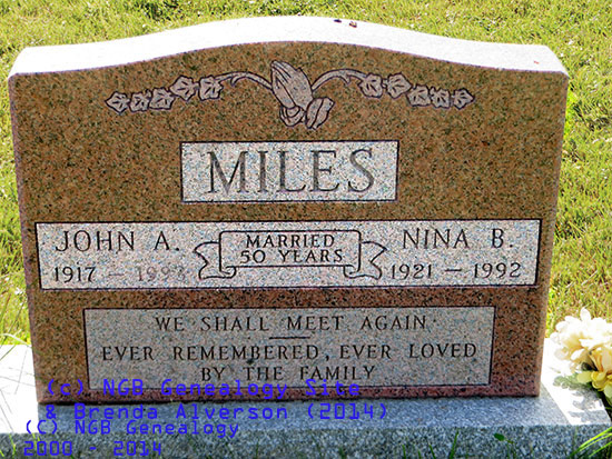 John A. & Nina B. Miles