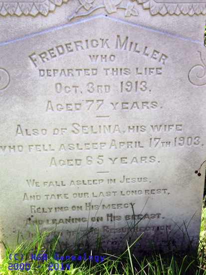 Frederick and Selina Miller