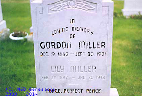  Gordon & Lily MILLER