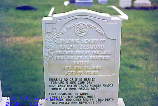  Ralph Desmond MILLER