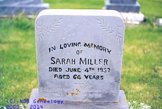  Sarah MILLER