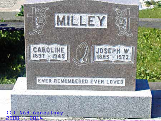 Joseph and Caroline MILLEY