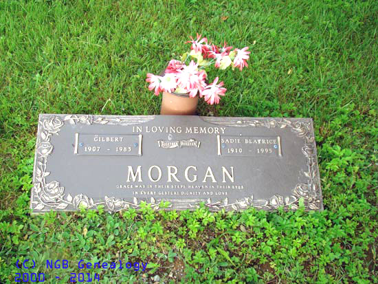 Gilbert and Sadie Beatrice Morgan