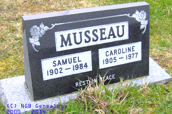 Samuel and Caroline Musseau