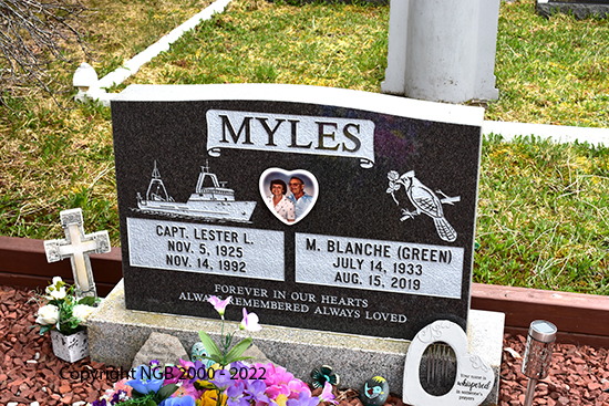Capt Lester L. & M. B Blanche Myles