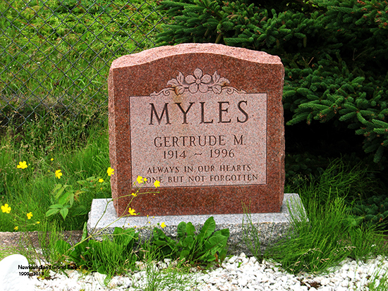 Gertrude M Myles