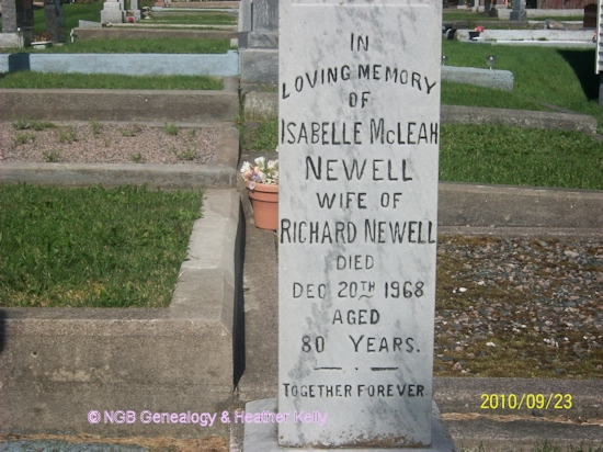 Isabelle McLeah 
            NEWELL