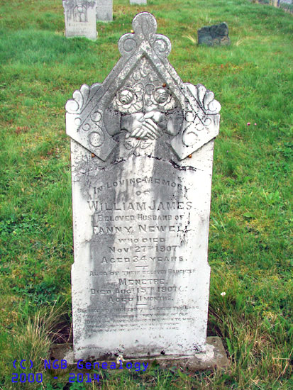 William James and Menetre Newell