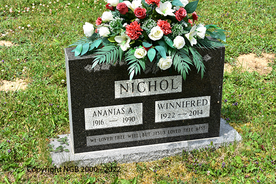 Ananias A. & Winnifred Nichol