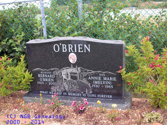 Bernard & Annie Marie (Melvin)  O'Brien