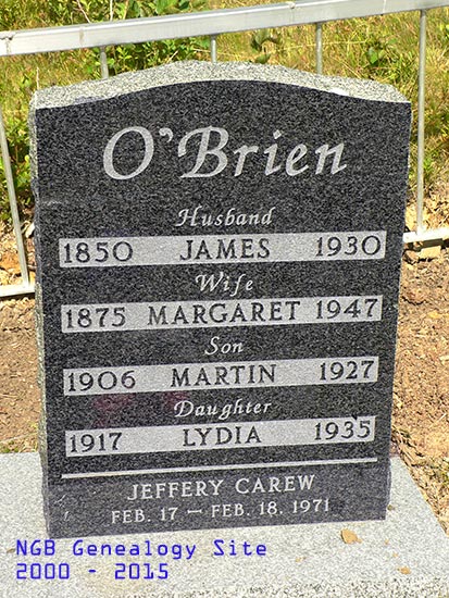 James, Margaret, Martin, & Lydia O'Brien