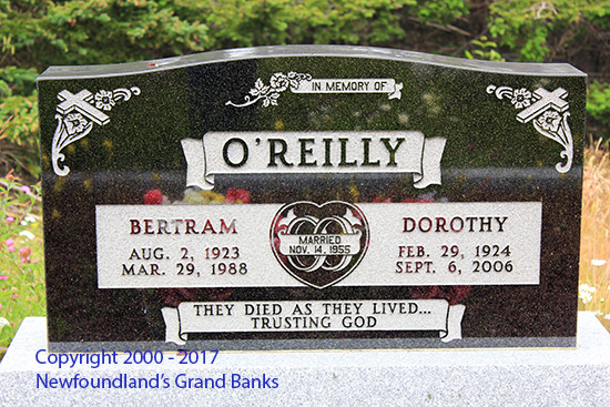 Bertram & Dorothy o'reilly
