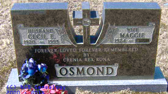 Cecil and Maggie Osmond