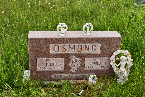 James H. & Juia Osmond
