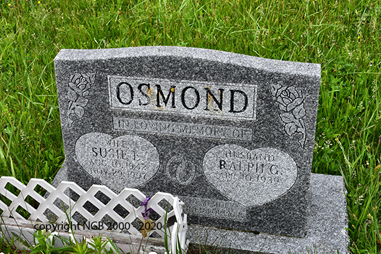 Ralph G. & Susie L. Osmond