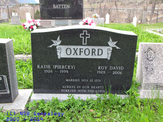 Katie (Piercey) and Roy David Oxford