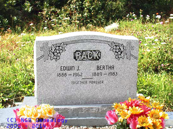 Edwin and Bertha Pack