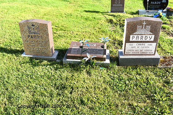 Harry. Carrie & Chesley Pardy