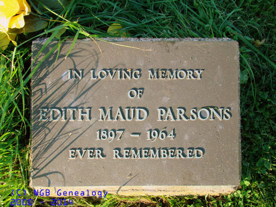 Ivine & edith Maud Parsons