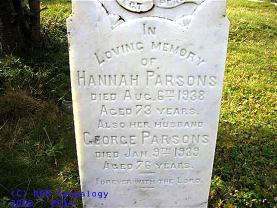 Hannah & George Parsons