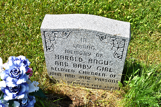 Harold Angus & Baby Girl Parsons