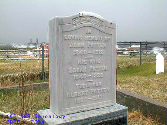 John, Sarah and Albert Patten