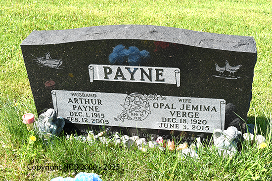 Arthur & Opal Jemima Verge Payne