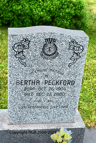 Bertha Peckford