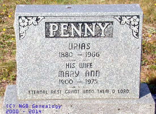 Urias and Mary Ann Penny