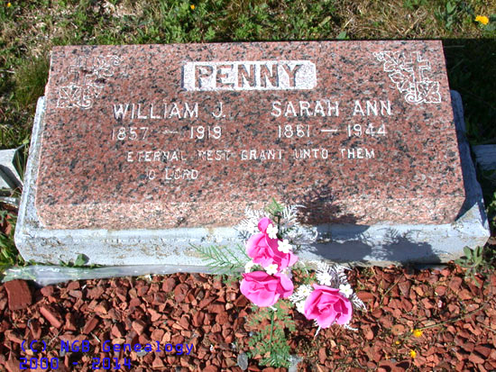William J. and Sarah Ann Penny