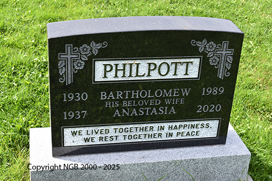 Bartholomew & Anastasia Philpott