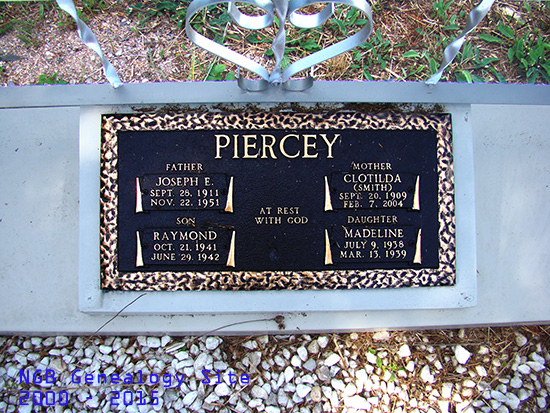 Joseph, Clotilda, Raymond & Madeline Piercey