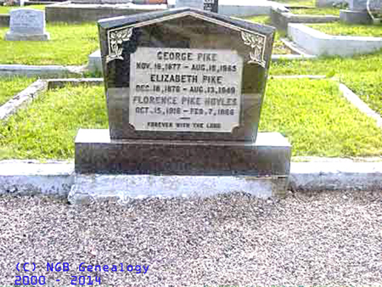George, Elizabeth, and Florence PIKE